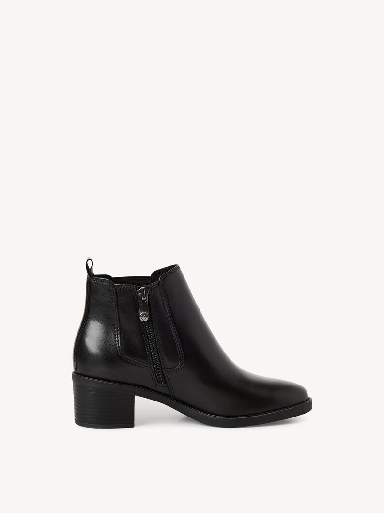 Leder Chelsea Boot - schwarz, BLACK, hi-res