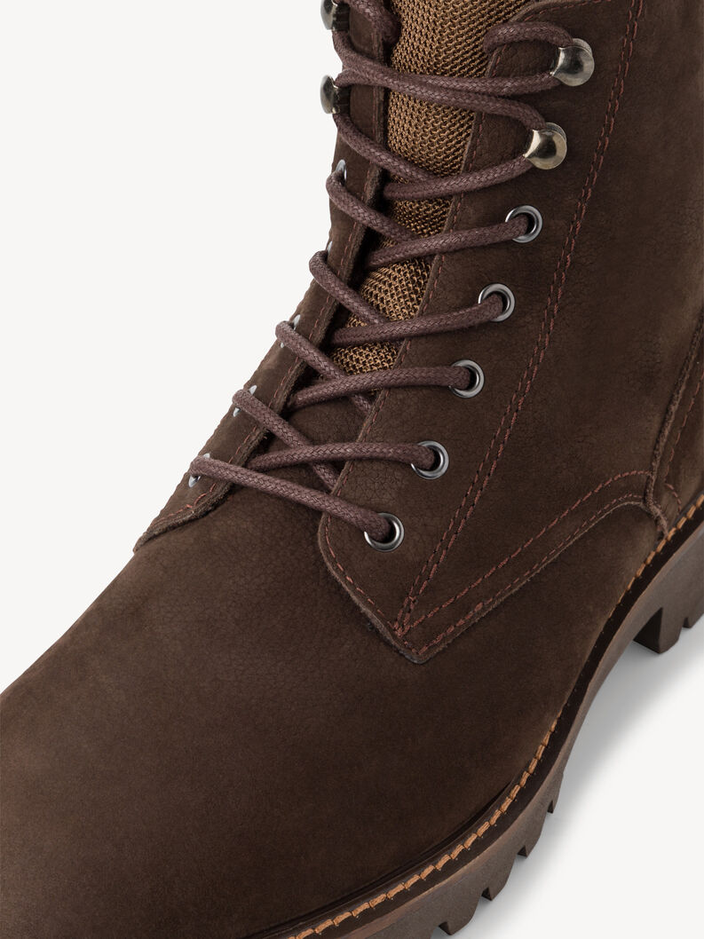 Leather Bootie - brown warm lining, MOCCA NUBUCK, hi-res