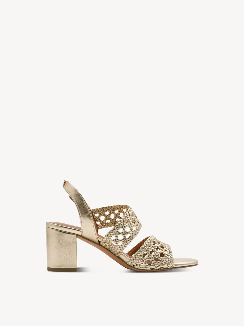 Sandalette - metallic, GOLD, hi-res