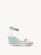 Sandalette - weiß, WHITE/SAGE, hi-res