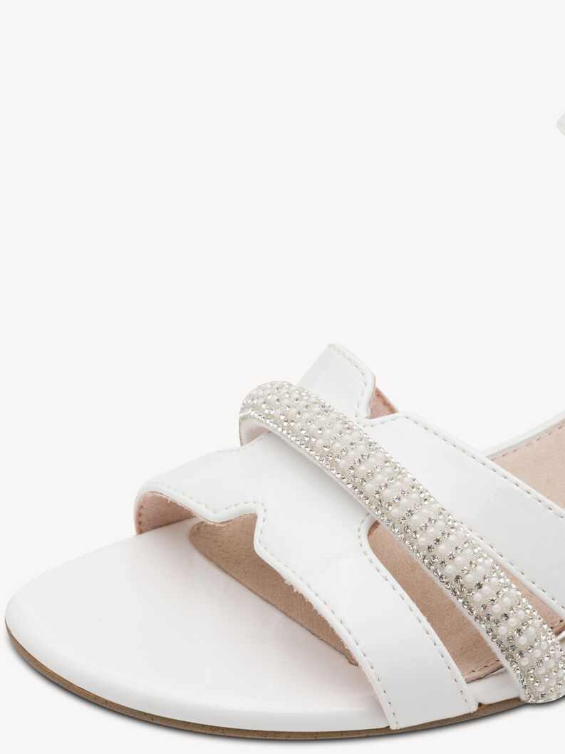 Sandalette - beige, IVORY PATENT, hi-res