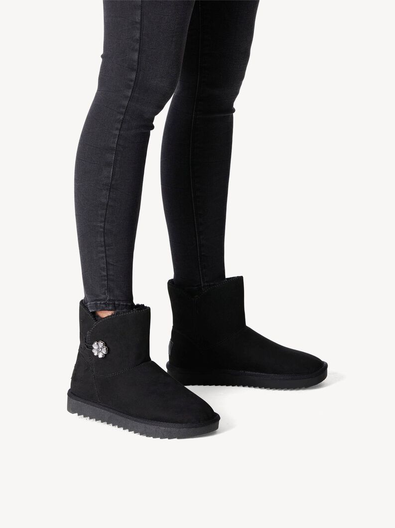Stiefelette - schwarz Warmfutter, BLACK, hi-res