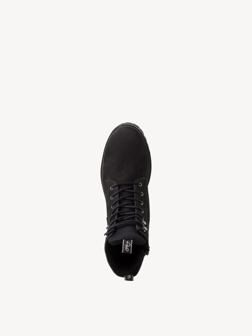 Lederstiefelette - schwarz Warmfutter, BLACK NUBUCK, hi-res