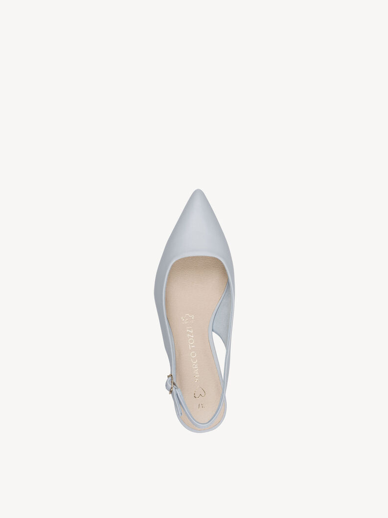 Lederslingpumps - blau, LT.BLUE NAPPA, hi-res