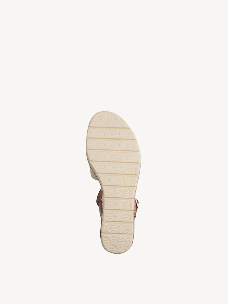 Ledersandalette - metallic, GOLD COMB, hi-res
