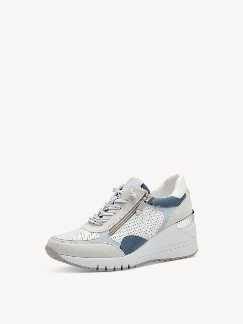 Sneaker - beige, WHITE/LT.BLUE, hi-res