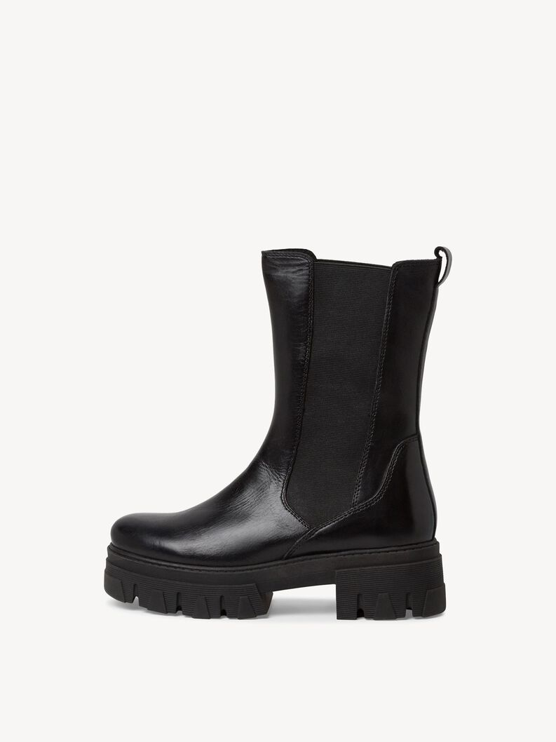 Leather Chelsea boot - black, BLACK, hi-res