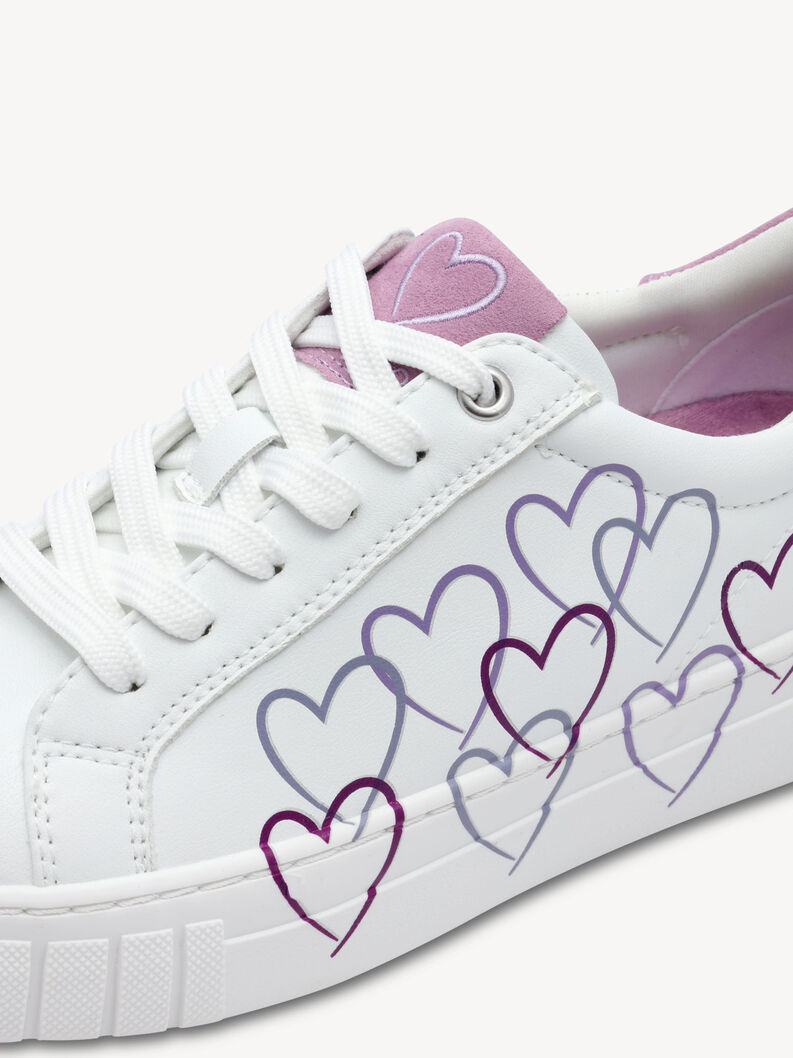 Sneaker - white, WHITE/BERRY, hi-res