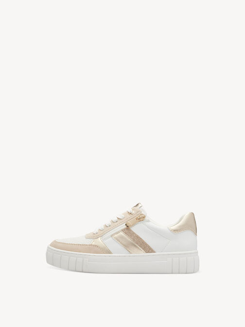 Sneaker, WHITE/GOLD, hi-res