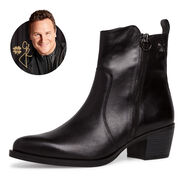 Lederstiefelette - schwarz, BLACK ANTIC, hi-res