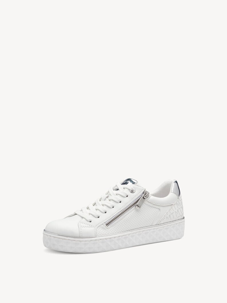 Sneaker - wei&szlig;, WHITE/SILVER, hi-res