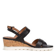 Heeled sandal - black, BLACK, hi-res