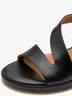 Ledersandalette - schwarz, BLACK, hi-res