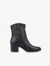 Lederstiefelette - schwarz, BLACK, hi-res