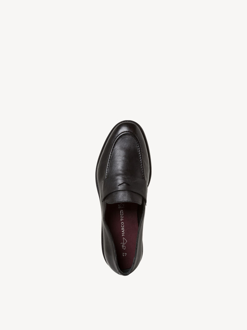 Lederslipper - schwarz, BLACK, hi-res