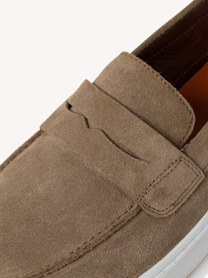 Lederslipper - beige, TAUPE, hi-res