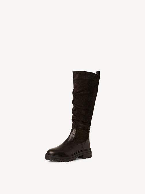 Leather Boots - black, BLACK COMB, hi-res
