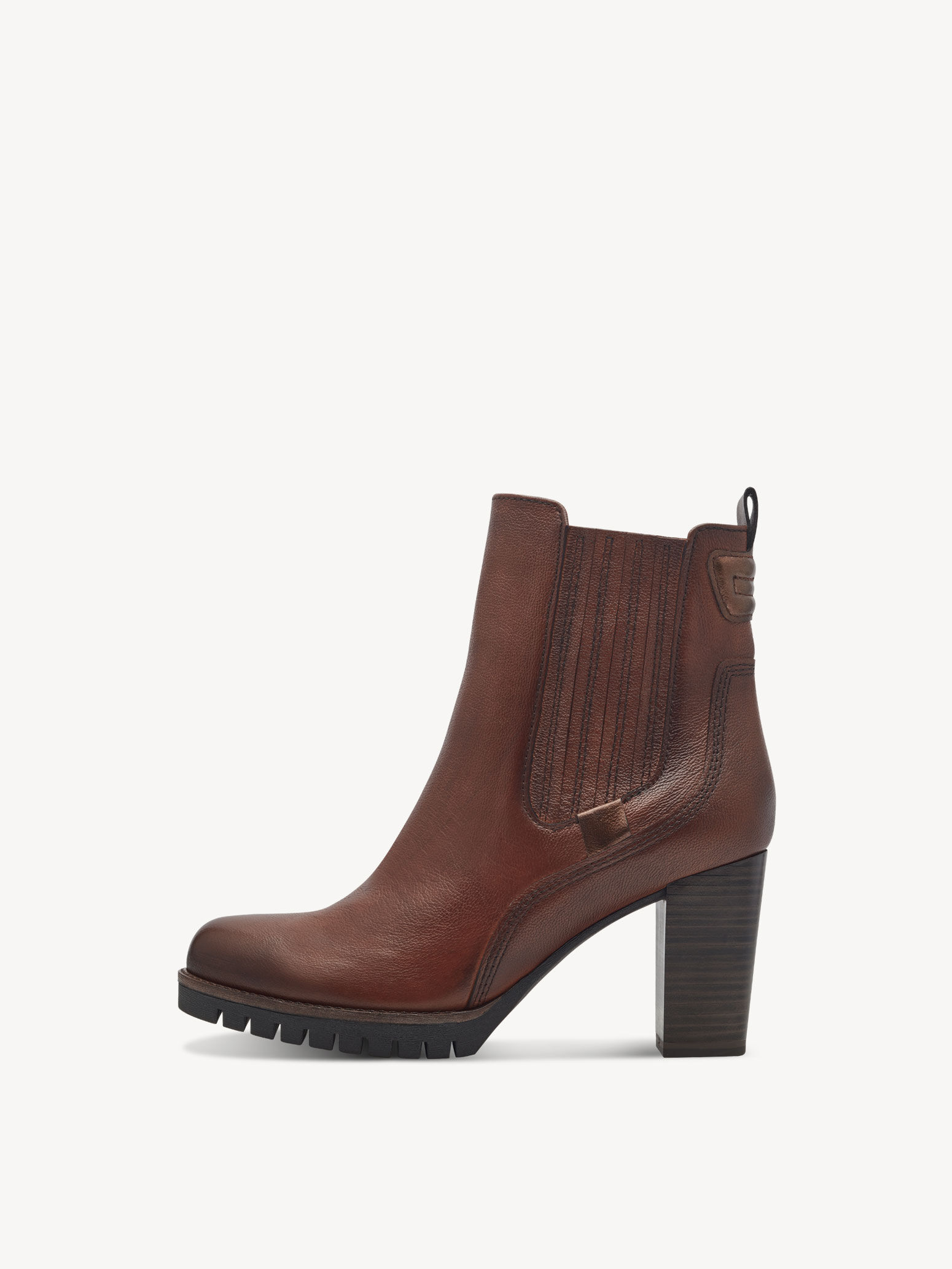 Marco tozzi ankle boots cognac hotsell