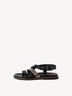 Ledersandale - schwarz, BLACK COMB, hi-res
