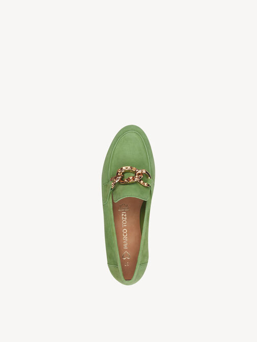 Lederslipper - grün, APPLE, hi-res