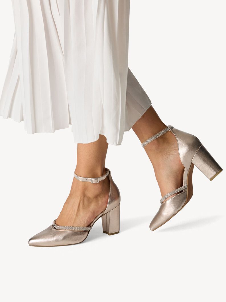 Pumps - metallic, PLATINUM, hi-res