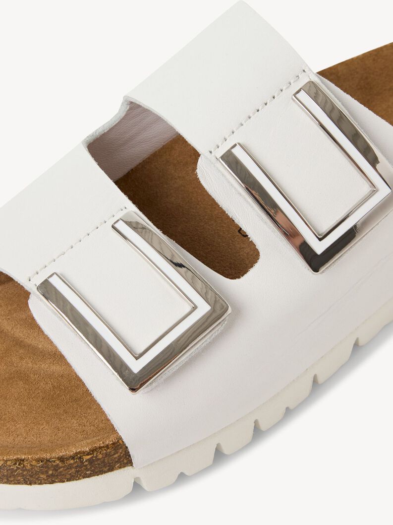 Lederpantolette - wei&szlig;, WHITE, hi-res
