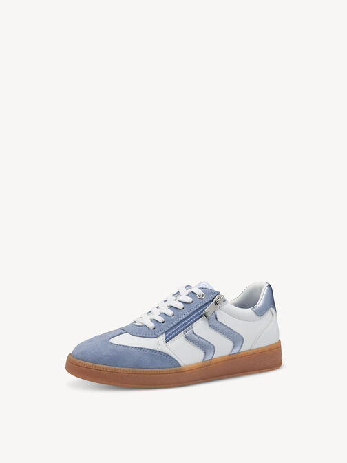 Sneaker - wei&szlig;, WHITE/LT.BLUE, hi-res