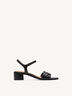 Ledersandale - schwarz, BLACK, hi-res