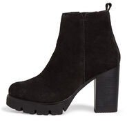 Lederstiefelette - schwarz, BLACK, hi-res