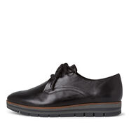 Lederhalbschuh - schwarz, BLACK ANTIC, hi-res
