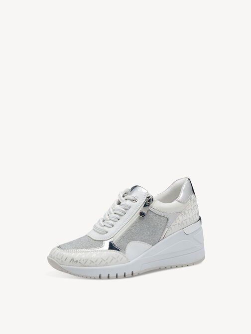Sneaker - weiß, WHITE/SILVER, hi-res