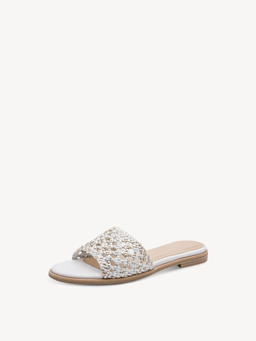 Pantolette - wei&szlig;, WHITE COMB, hi-res