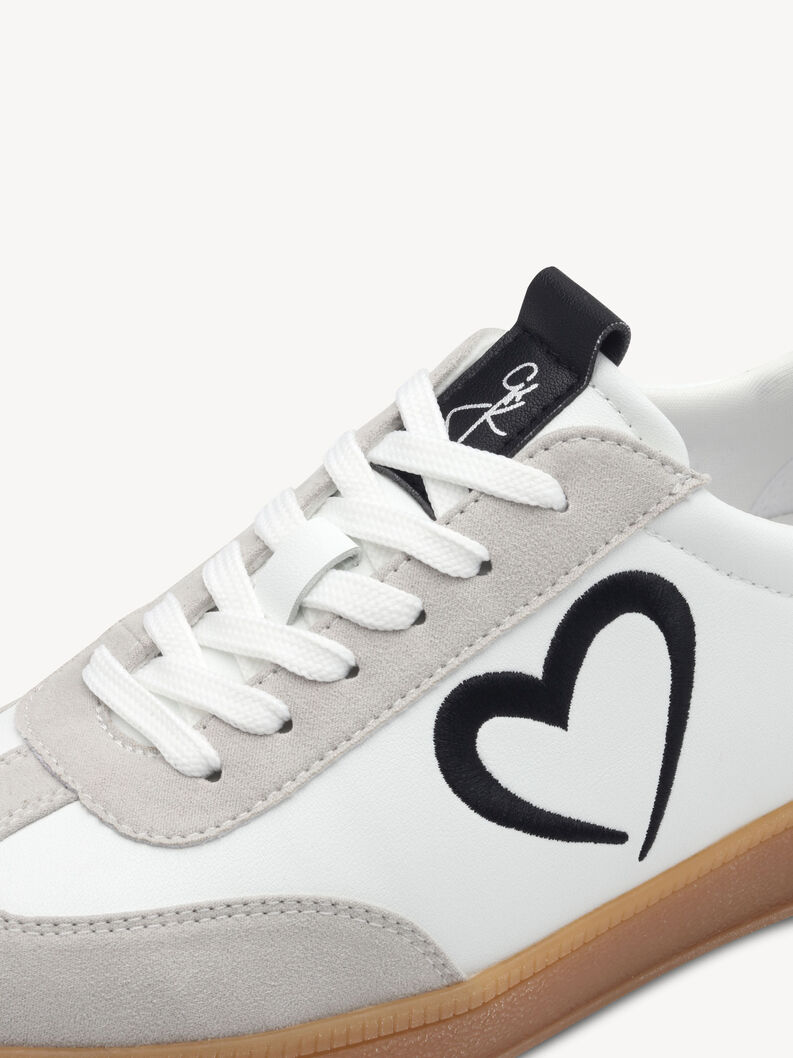 Sneaker - wei&szlig;, WHITE/BLACK, hi-res