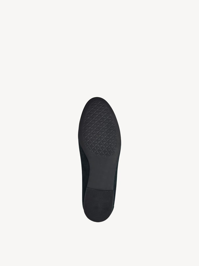 Lederslipper - blau, NAVY, hi-res