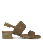Heeled sandal - brown, COGNAC ANTIC, hi-res