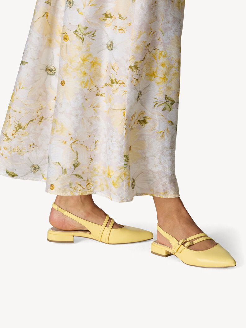 Scarpe con cinturino alla caviglia - giallo, LIMONCELLO, hi-res