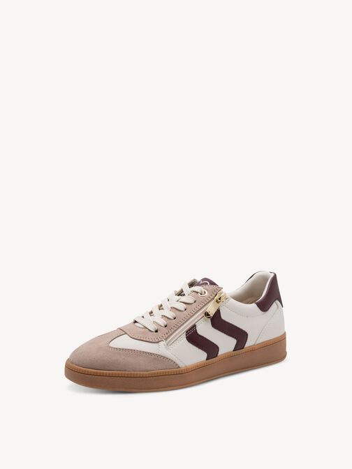 Sneaker - beige, CREAM/BORDEAUX, hi-res