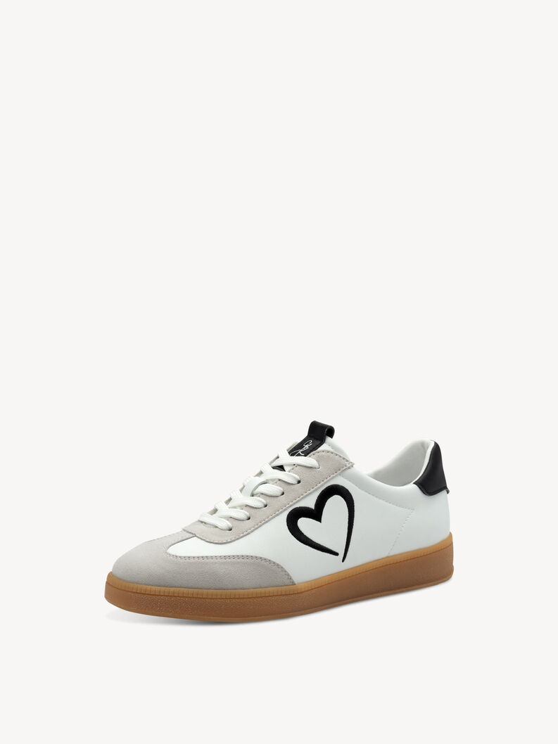 Sneaker - wei&szlig;, WHITE/BLACK, hi-res