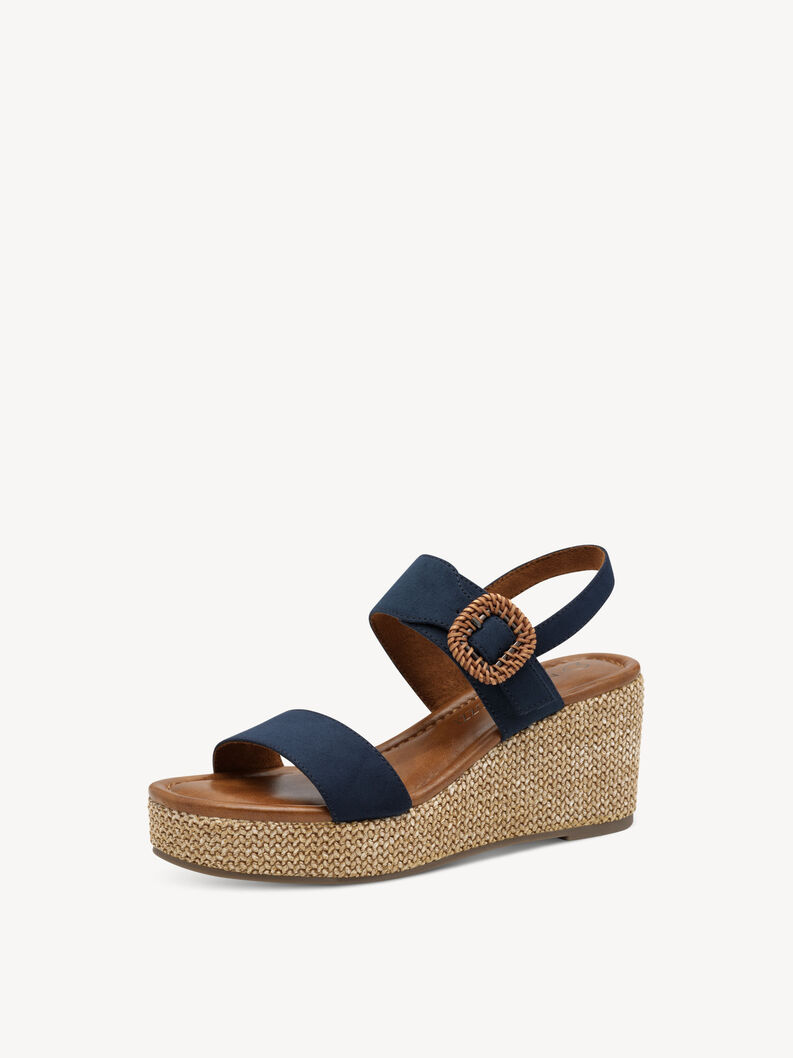 Sandal - blue, NAVY, hi-res