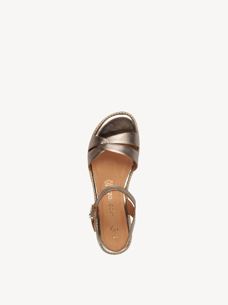Ledersandale - rosa, ROSE METALLIC, hi-res