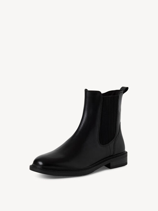 Leder Chelsea Boot - schwarz, BLACK, hi-res