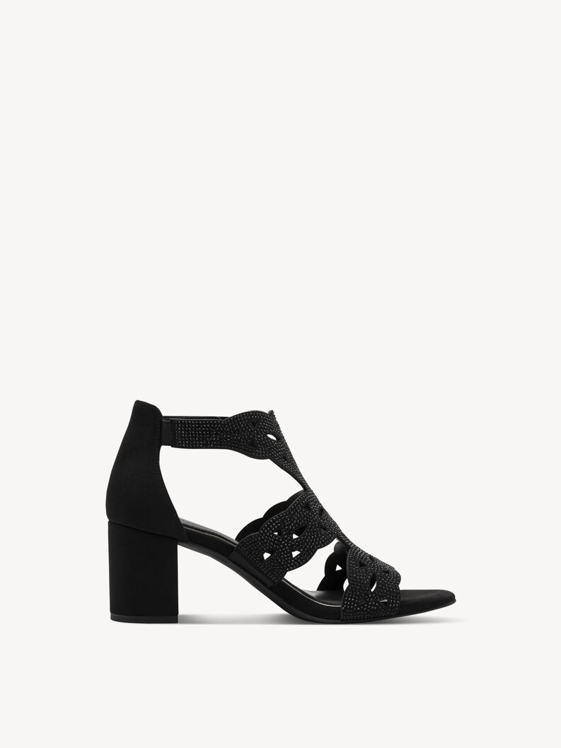 Sandalette - schwarz, BLACK, hi-res