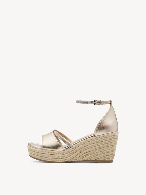 Sandale &agrave; talon, or, hi-res