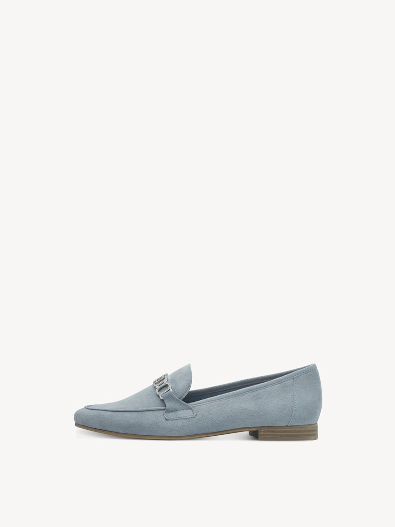 Lederslipper - blau, POLAR, hi-res