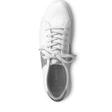 Ledersneaker - weiß, WHITE/SILVER, hi-res