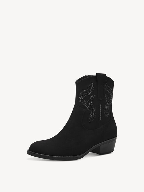 Stiefelette - schwarz, BLACK, hi-res