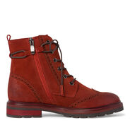 Leather Bootie - red, BRICK, hi-res
