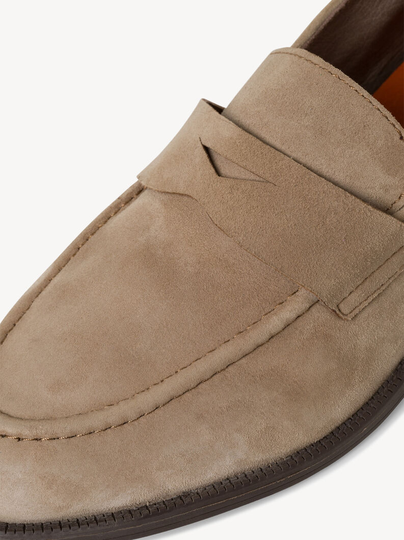 Lederslipper - beige, TAUPE SUEDE, hi-res