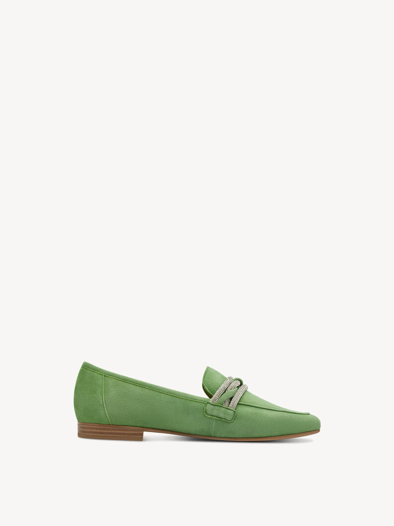 Lederslipper - grün, APPLE, hi-res