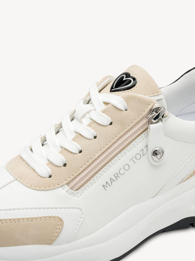 Sneaker - white, WHITE/BLACK, hi-res